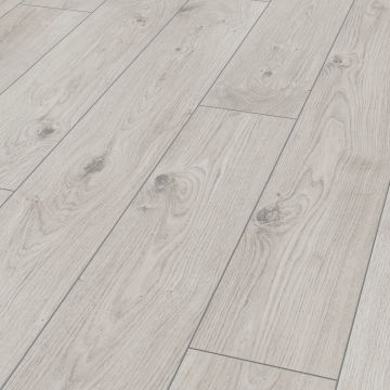 Parchet laminat 12 mm Kronotex Mammut 3179, nuanta deschisa, stejar everest alb, clasa de trafic 33, click, 1845 x 188 mmm