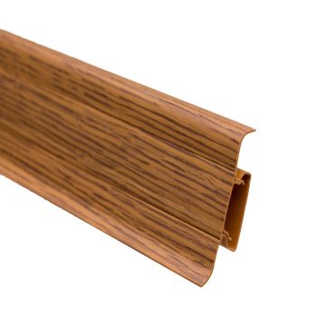 Plinta parchet, cu canal cablu, PVC, doussie 6006, 2500 mm