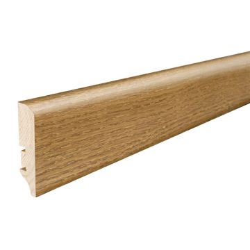 Plinta parchet, lemn, stejar, 2200 x 60 x 16 mm