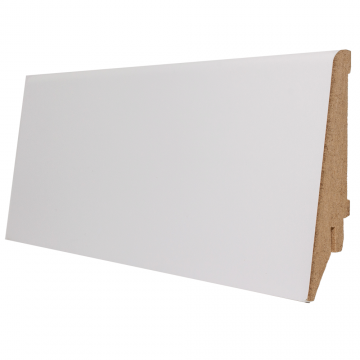 Plinta parchet, MDF, alb, 2800 x 80 x 21 mm