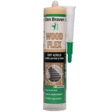 Chit acrilic pentru parchet si lemn Woodflex mahon 280 ml