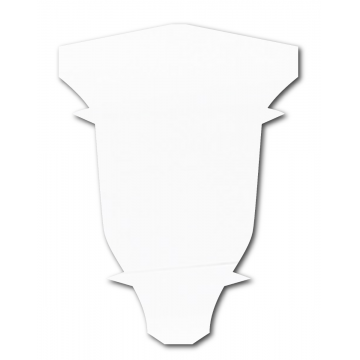 Colt interior plinta Korner LP55 alb