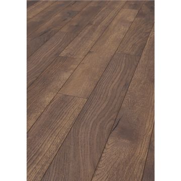 Parchet laminat 12 mm Kronotex Robusto 4766 Pettersson Oak Dark, nuanta inchisa, stejar, clasa de trafic 33, click 5G, 1375 x 188 mm