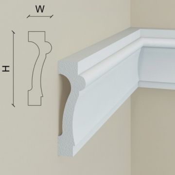 Brau decorativ din polimer rigid B6 - 7.3x2.2x200 Elegance Decor