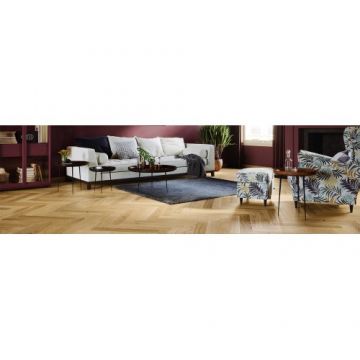 Parchet Triplu Stratificat - Barlinek - Stejar Bright Herringbone 110 - Pure Classico Line