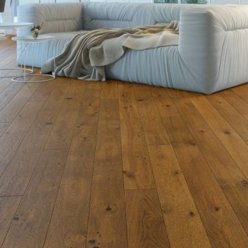 Parchet triplu stratificat Barlinek Stejar Brown Sugar Piccolo Pure Line