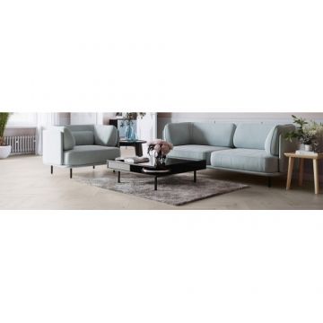 Parchet Triplu Stratificat - Barlinek - Stejar Cappuccino Herringbone 110 - Pure Classico Line