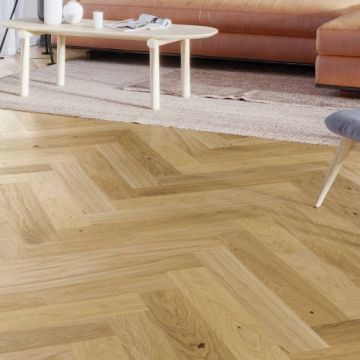 Parchet Triplu Stratificat Barlinek Stejar Caramel Herringbone 110 Pure Classico Line