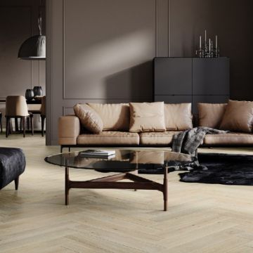 Parchet triplu stratificat Barlinek Stejar Grissini Herringbone 130-Classico Line