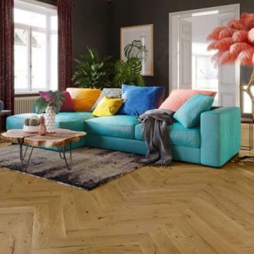 Parchet Triplu Stratificat Barlinek Stejar Mainland Herringbone 110 Pure Classico Line
