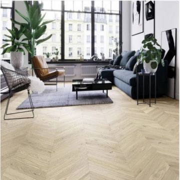 Parchet triplu stratificat - Barlinek - Stejar Salt Chevron 130 - Pure Classico Line