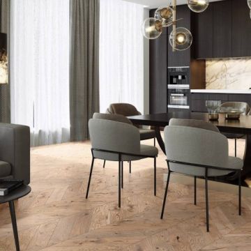 Parchet Triplu Stratificat Barlinek Stejar Serene Chevron 130 Pure Classico Line