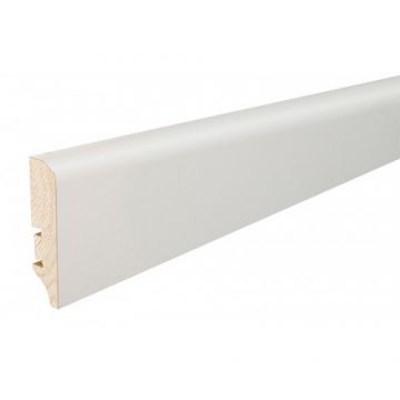 Plinta lemn Barlinek P50 alba, 10 buc