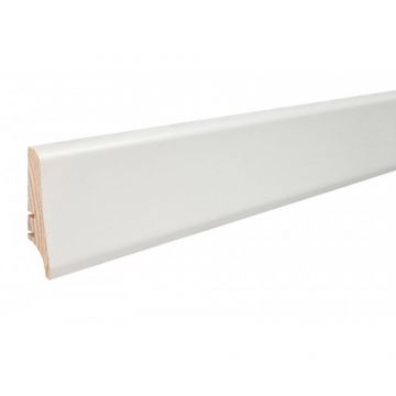 Plinta lemn Barlinek P70 Alb Lacuit, 10 buc