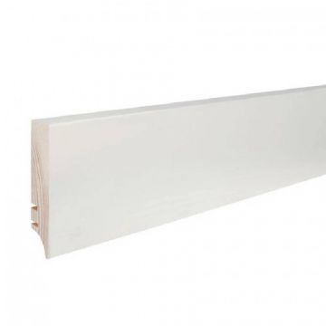 Plinta lemn Barlinek P7C Alb Lacuit, 10 buc