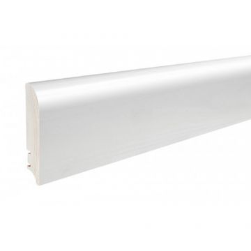 Plinta lemn Barlinek P92 Alb Lacuit, 10 buc