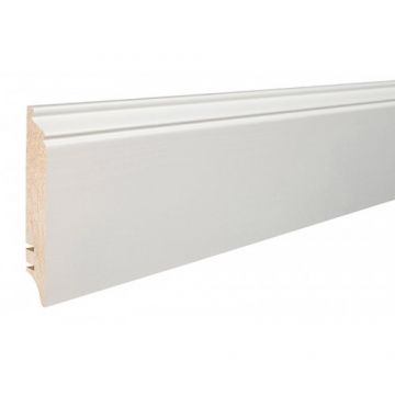 Plinta lemn P90 Alb Lacuit-Barlinek