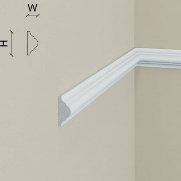Brau decorativ Elegance Decor din polimer rigid B1, 2.3x1x200 cm - Dimensiune 2.3x1x200 cm