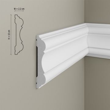 Brau decorativ Elegance Decor din polimer rigid B14, 10.1x2.2x200 cm - Dimensiune 10.1x2.2x200 cm