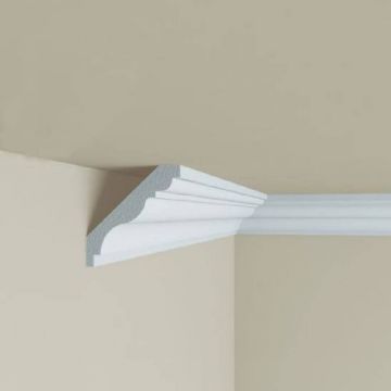 Cornisa decorativa Elegance Decor din polimer rigid C5, 5x4.7x200 cm - Dimensiune  5X4.7X200 cm