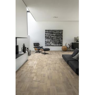 Parchet Kahrs European Renaissance Palazzo Biondo stejar lacuit mat periat alb French 2426x198.5x15 mm 15314BEK20KW240