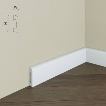 Plinta Duropolimer Elegance Decor S1, 5x1.5x200 cm - Dimensiune 5x200 cm