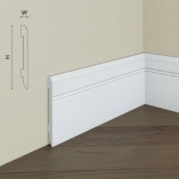 Plinta polimer rigid Elegance Decor S11, 10.8x1.1x200 cm - Dimensiune 10.8x200 cm