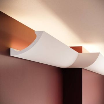 Scafa decorativa Elegance Decor din polimer rigid ES1, 8.3x11.2x200 cm - Dimensiune 8.3x11.2x200 cm