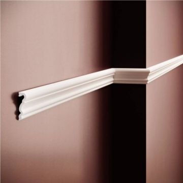 Brau decorativ Elegance Decor din polimer rigid B19, 5.1x1.5x200 cm - Dimensiune 5.1x200 cm