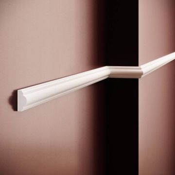 Brau decorativ Elegance Decor din polimer rigid B4, 4x1.9x200 cm - Dimensiune 4x200 cm