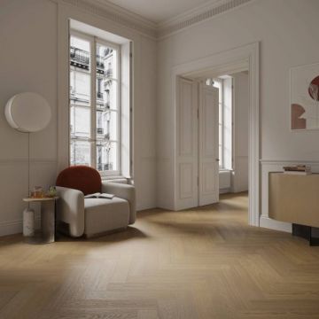 Parchet SPC Barlinek Antic Oak Herringbone - Substrat Cu substrat