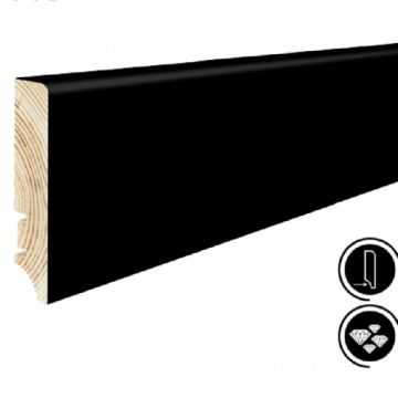 Plinta lemn Barlinek P78 Negru, 10 buc, 1.7x7.8x220 cm - Dimensiune 1.7x220 cm