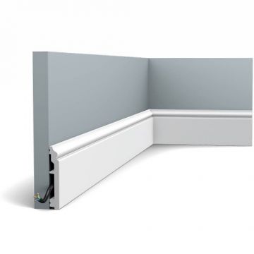 Plinta Orac SX173-RAL9003, 1.6x10x200 cm - Dimensiune 1.6x200 cm