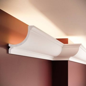 Scafa decorativa Elegance Decor din polimer rigid ES2, 10.2x10.2x200 cm - Dimensiune 10.2x200 cm