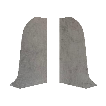 Terminatie dreapta plinta Korner LP60  gri inchis